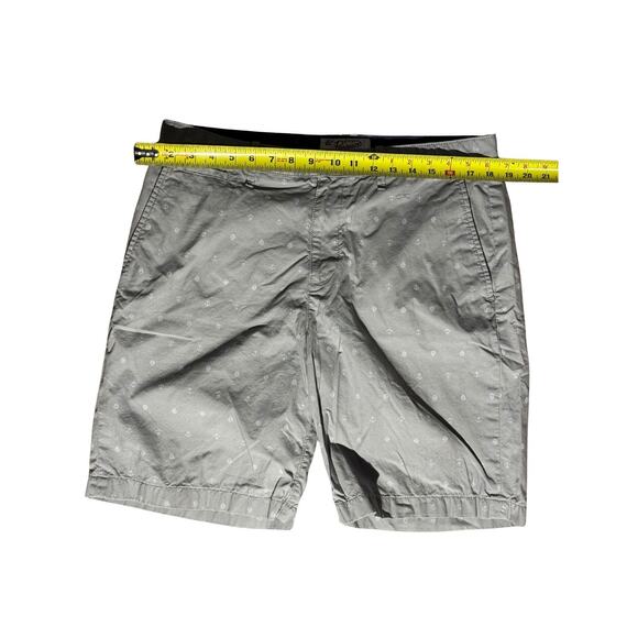 Original Penguin Men’s Anchor Print Shorts Gray 34 Chino Casual Nautical Summer - Picture 3 of 6
